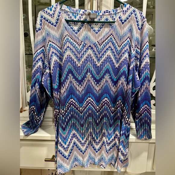 207. ND NEW DIRECTION WEEKEND AZTEC DESIGN SIZE XL - Picture 3 of 11